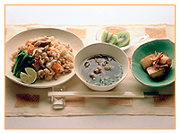豆と豚肉の炊込みごはん