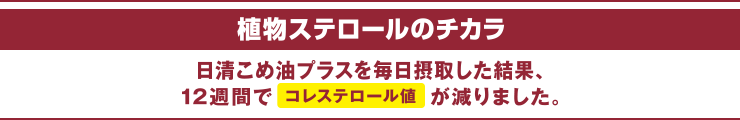 植物ステロールのチカラ