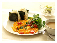 画像:1日目朝食